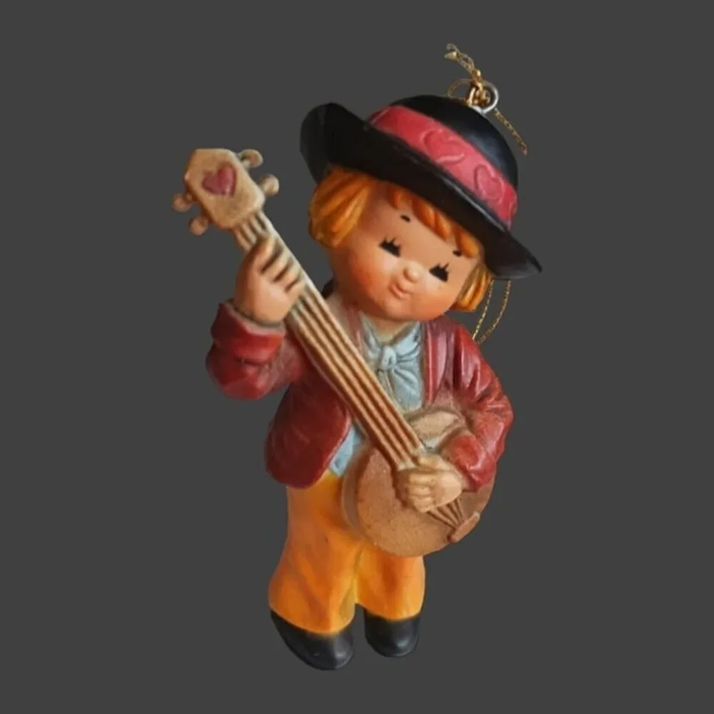 Bradford Vtg lot of 5 children ornaments 3 1/4 tall